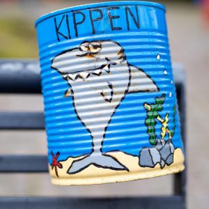 Kippendose Rhein Clean Up Zons Motiv Hai